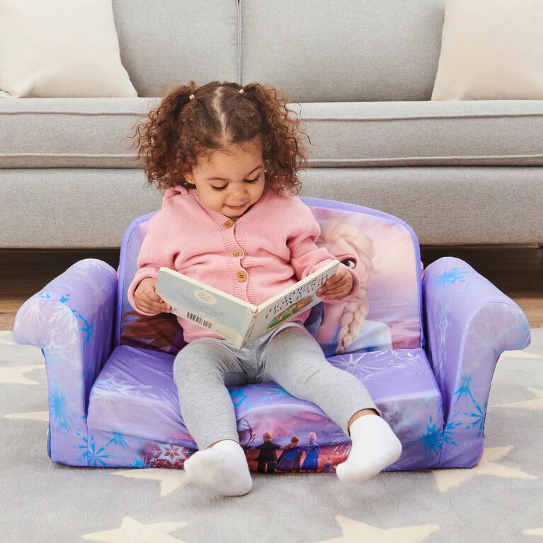 Budget π₯° Spin Master Marshmallow Furniture, Children's 2-in-1 Flip Open Foam Compressed Sofa, Frozen 1 π - Image 2
