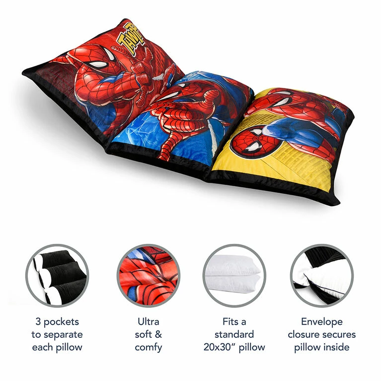 Best reviews of π Nemcor Marvel Spider-Man 3 Piece Pillow Lounger Cover π - Image 3