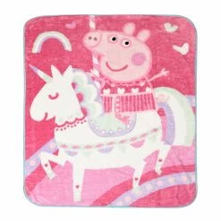 Promo π Nemcor Peppa Pig Kids Throw Blanket, 40" X 50" π