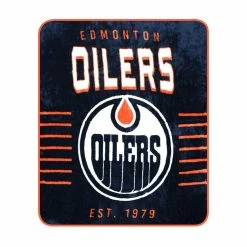 Hot Sale 🧨 Nemcor NHL Edmonton Oilers Plush Super Soft Blanket, 60" X 70" ✨