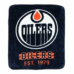 Flash Sale π Nemcor NHL Edmonton Oilers Plush Super Soft Blanket, 40" X 50" π