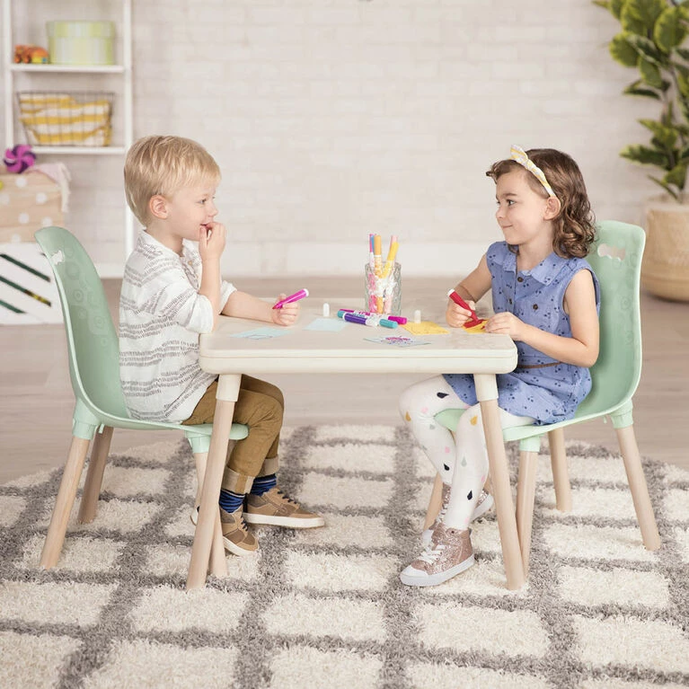 Hot Sale π B. Toys Kid Century Modern: Table And Chair Set - Mint Furniture For Kids π - Image 3