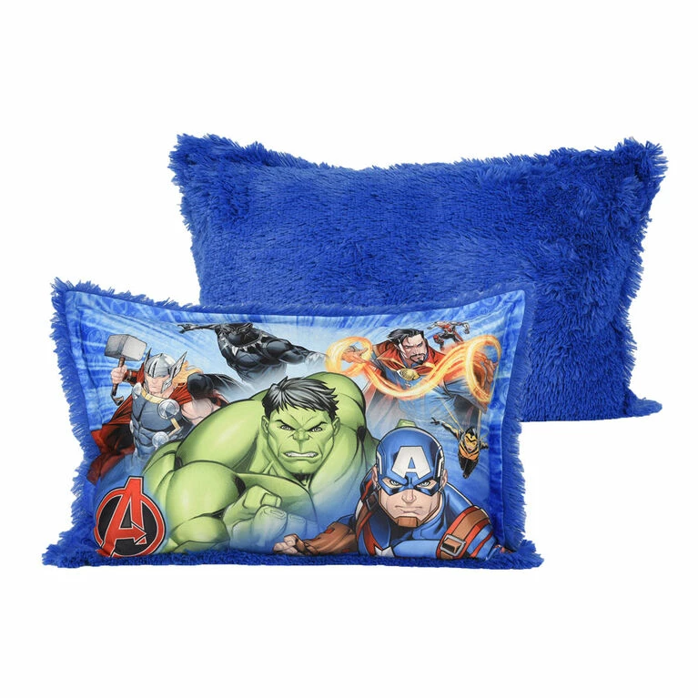 Best Sale π Nemcor Marvel Avengers Jumbo Funky Fur Pillow, 20" X 30" π - Image 6