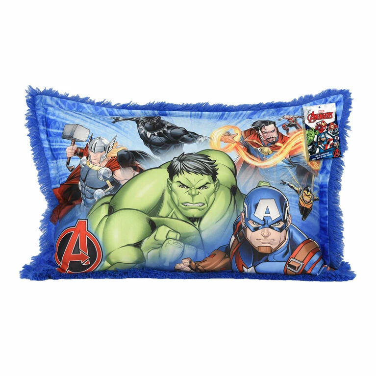 Best Sale π Nemcor Marvel Avengers Jumbo Funky Fur Pillow, 20" X 30" π - Image 7