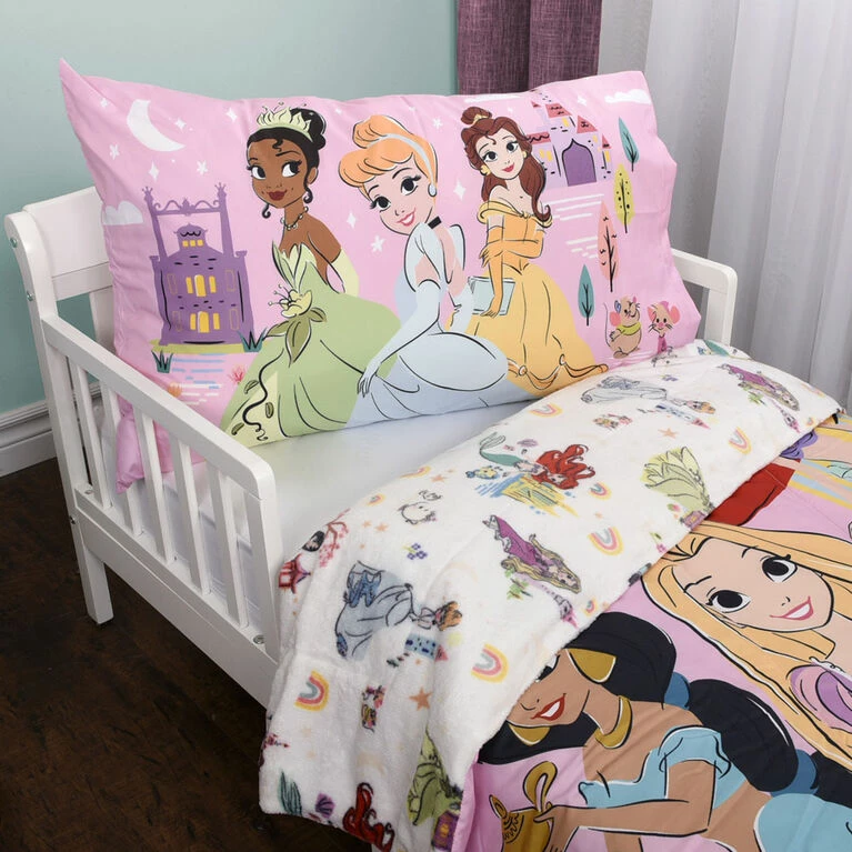 Deals π Nemcor Disney Princess 2-Piece Toddler Bedding Set Including Comforter And Pillowcase π - Image 2