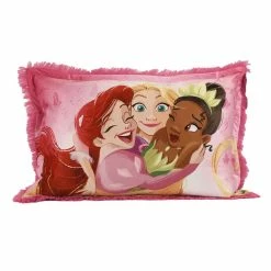 Promo 😀 Nemcor Disney Princess Kids Jumbo Funky Fur Pillow, 20" X 30" 👏