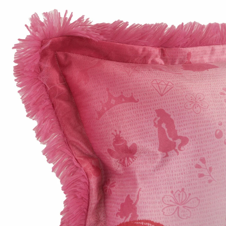 Promo π Nemcor Disney Princess Kids Jumbo Funky Fur Pillow, 20" X 30" π - Image 5