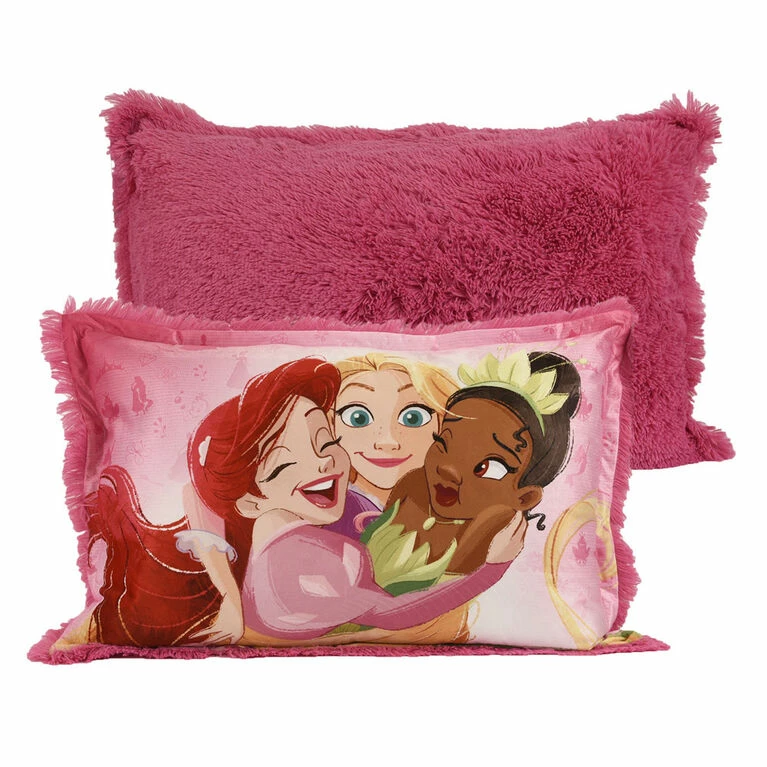 Promo π Nemcor Disney Princess Kids Jumbo Funky Fur Pillow, 20" X 30" π - Image 6