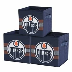 Best deal ⌛ Nemcor NHL Edmonton Oilers Foldable Storage Basket Bin Containers (Pack Of 3) 😉