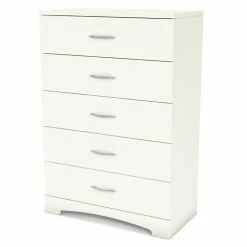 Best reviews of 🤩 South Shore Step One 5-Drawer Chest 👗 Dresser- Pure White 🎉
