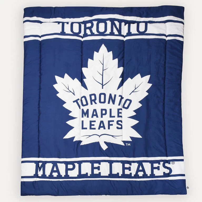 Discount 🤩 NHL Toronto Maple Leafs 4 Piece Twin Bedding Set With Reversible Comforter, Fitted Sheet, Flat Sheet And Pillowcase By Nemcor 🔥 - Image 2