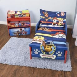 Cheap 🥰 Nickelodeon Paw Patrol 3 Piece Toddler Bedding Set With Reversible Comforter, Fitted Sheet And Pillowcase By Nemcor 🌟