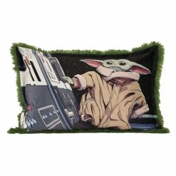 Deals ⭐ Nemcor Star Wars The Mandalorian Kids Jumbo Funky Fur Pillow, 20" X 30" 😉