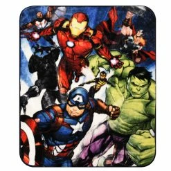Wholesale 🎉 Nemcor Marvel Avengers Kids Throw Blanket, 40" X 50", Iron Man, Captain America, The Hulk, Thor ⌛