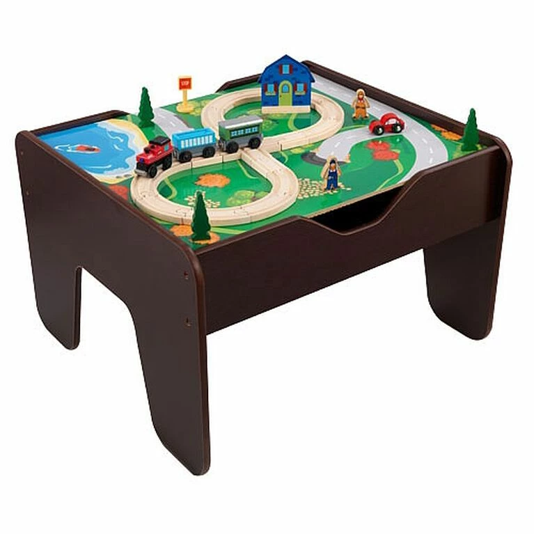 Best Sale π KidKraft 2 In 1 Activity Table With Board - Espresso π - Image 2