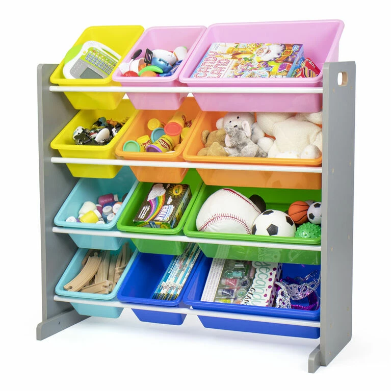 Discount 🧨 Toys R Us Humble Crew Grey Toy Storage Organizer With 12 Storage Bins 🧨 - Image 6