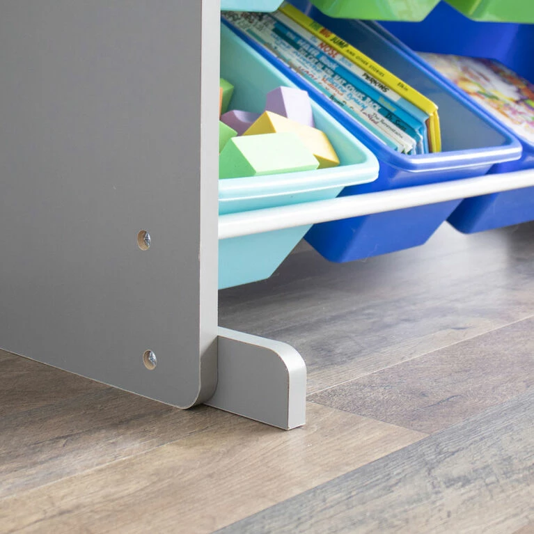 Discount 🧨 Toys R Us Humble Crew Grey Toy Storage Organizer With 12 Storage Bins 🧨 - Image 9