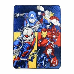 New 👏 Nemcor - Marvel Avengers Micro Plush Throw 🔥