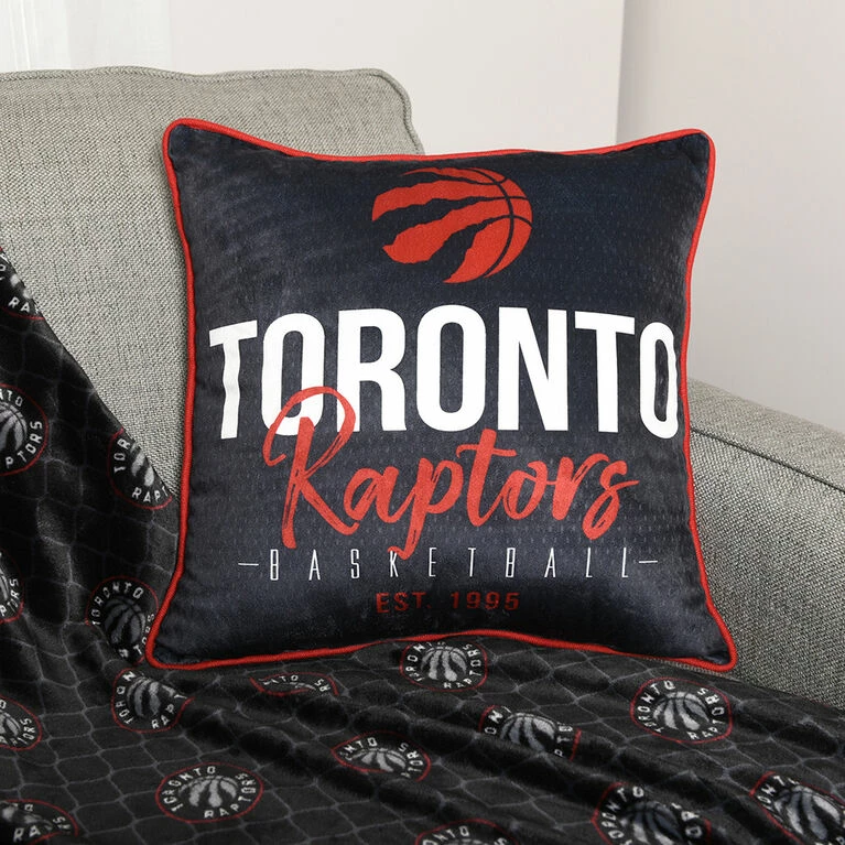 Deals βοΈ Nemcor NBA Toronto Raptors π Basketball Throw Pillow (18 X 18 In), Black π€© - Image 3