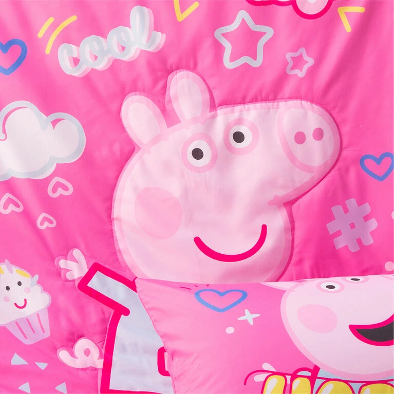 Wholesale β Peppa Pig 3 Piece Toddler Bedding Set With Reversible Comforter, Fitted Sheet And Pillowcase By Nemcor π€© - Image 5