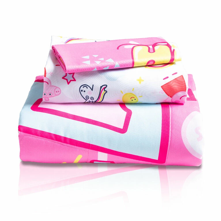 Wholesale β Peppa Pig 3 Piece Toddler Bedding Set With Reversible Comforter, Fitted Sheet And Pillowcase By Nemcor π€© - Image 6
