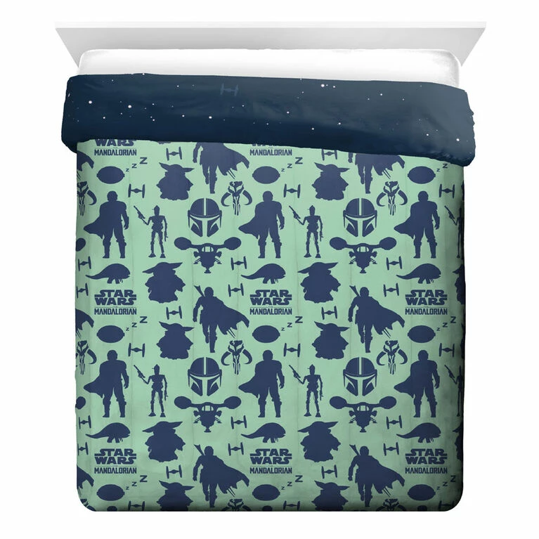 Top 10 ❤️ Disney Star Wars: The Mandalorian 'The Child' Twin/Full Reversible Comforter, 100% Polyester 🧨 - Image 2