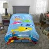 Budget 🎉 Franco Manufacturing Baby Shark "Shark Family" Twin/Full Comforter 🥰