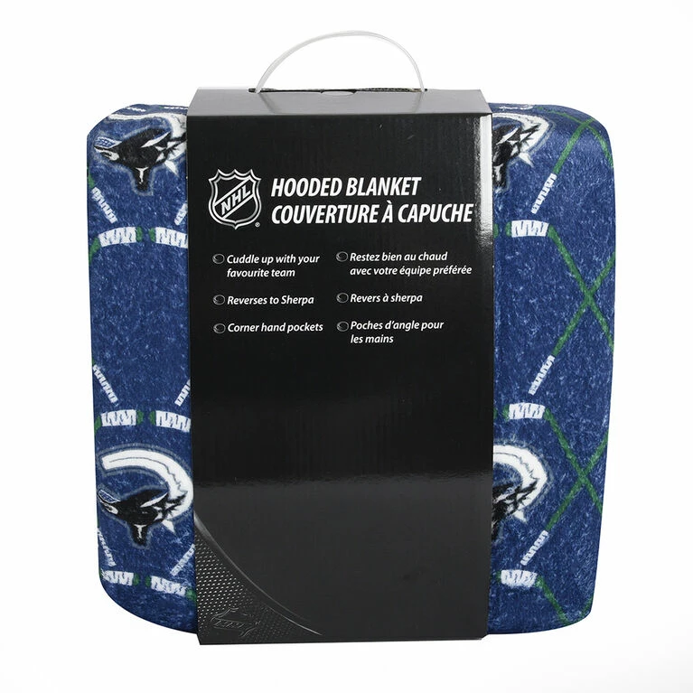 Best reviews of π Nemcor NHL Vancouver Canucks Hooded Wearable Throw Blanket, 50" X 70" π - Image 7