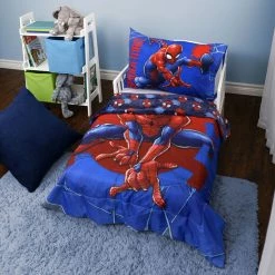 Best Sale ❤️ Nemcor Marvel Spider-Man 2-Piece Toddler Bedding Set Including Comforter And Pillowcase 😍