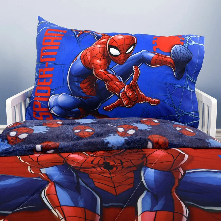 Best Sale β€οΈ Nemcor Marvel Spider-Man 2-Piece Toddler Bedding Set Including Comforter And Pillowcase π - Image 7