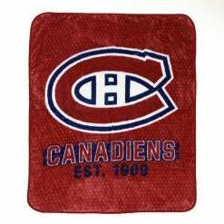 New 😍 Nemcor NHL Montreal Canadiens Plush Super Soft Blanket, 40" X 50" 🤩