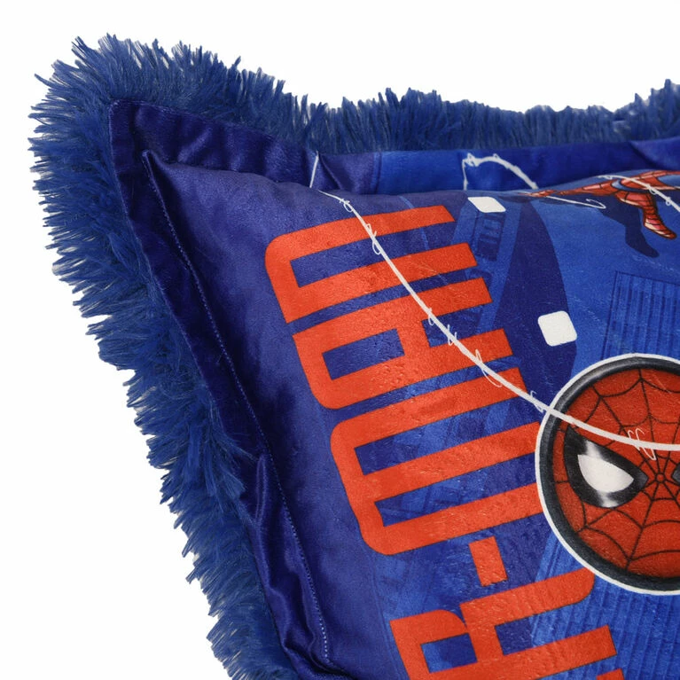 Budget π Nemcor Marvel Spider-Man Kids Jumbo Funky Fur Pillow, 20" X 30" β - Image 5