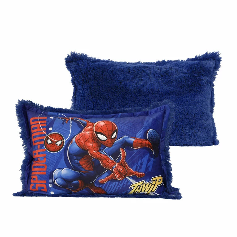 Budget π Nemcor Marvel Spider-Man Kids Jumbo Funky Fur Pillow, 20" X 30" β - Image 6