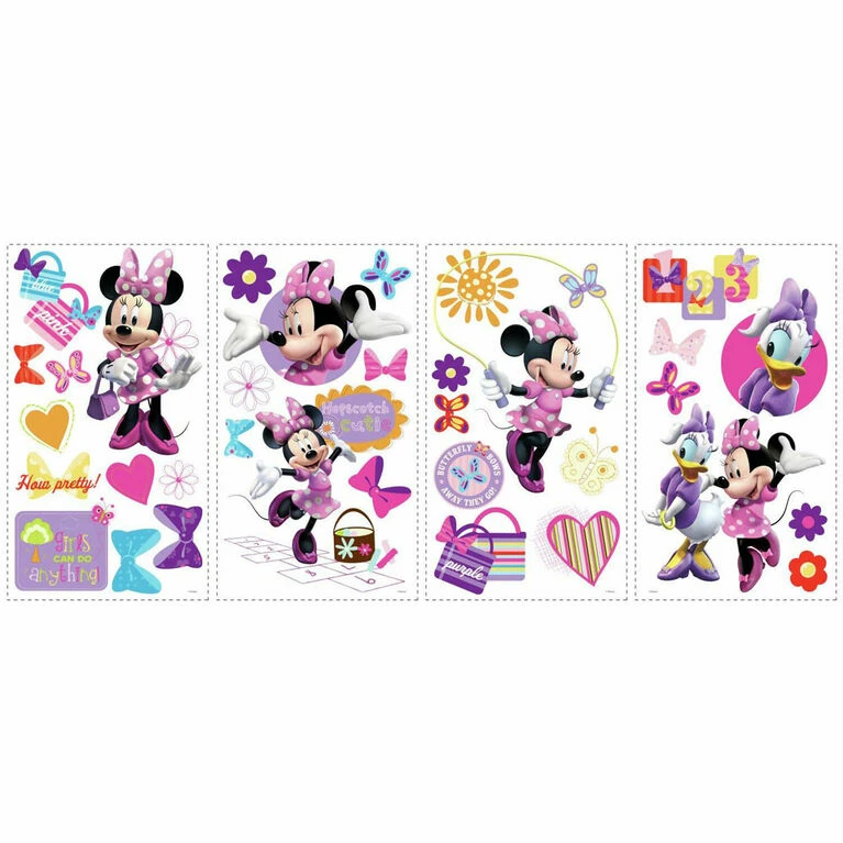 New 😉 York Wall Coverings Minnie Mouse Bow-Tique Wall Decals 👍 - Image 2