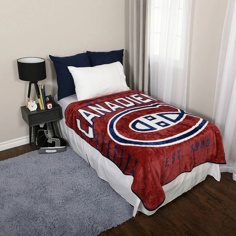 Cheapest 👍 Nemcor NHL Montreal Canadiens Plush Super Soft Blanket, 60" X 70" 🥰 - Image 3