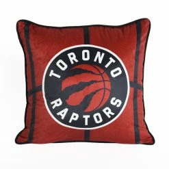 Coupon 🎁 Nemcor NBA Toronto Raptors 🏀 Basketball Throw Pillow (18 X 18 In), Red ⭐