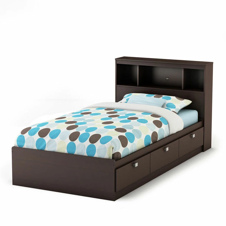 Best reviews of β¨ South Shore Spark Mate's Platform Storage Bed With 3 Drawers- Chocolate π€© - Image 2