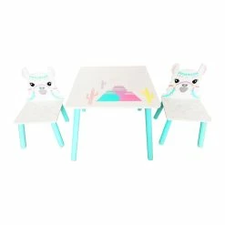 Best Sale 😉 Danawares Llama Square Table With 2 Chairs ✨