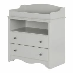 Budget π South Shore Angel Changing Table With Drawers- Soft Gray π