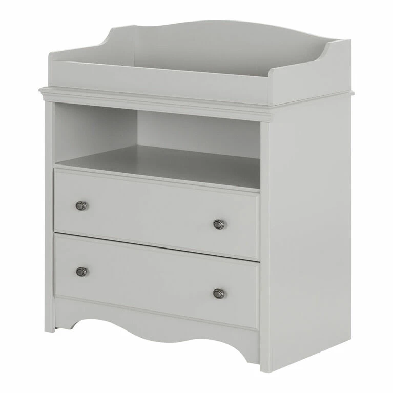 Budget π South Shore Angel Changing Table With Drawers- Soft Gray π