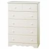 Promo ⌛ South Shore ☀️ Summer Breeze 5-Drawer Chest 👗 Dresser- White Wash 🧨