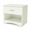 Best reviews of ❤️ South Shore Step One 1-Drawer Nightstand - End Table With Storage- Pure White ⭐