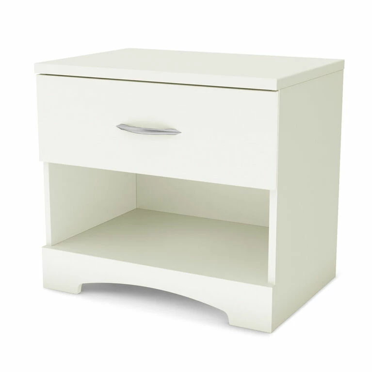 Best reviews of ❤️ South Shore Step One 1-Drawer Nightstand - End Table With Storage- Pure White ⭐