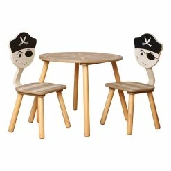 New 😍 Danawares Pirate Round Table With 2 Chairs 😉