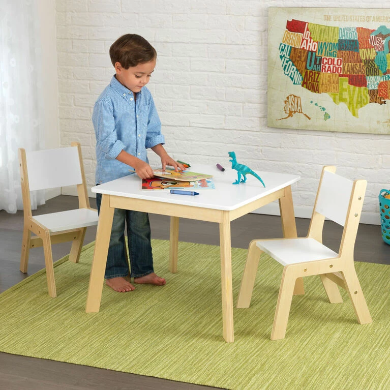 Promo π₯° KidKraft - Modern Table & 2 Chair Set - White π - Image 3