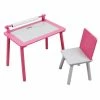 Discount 👏 Danawares Pink/White Wood Activity Table And Chair ⌛