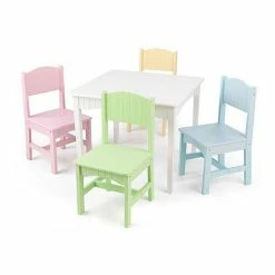Best reviews of 😀 KidKraft Nantucket Table & 4 Pastel Chairs 🔔