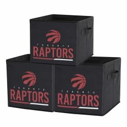 Flash Sale ✔️ Nemcor NBA Toronto Raptors Foldable Storage Basket Bin Containers (Pack Of 3) 🛒