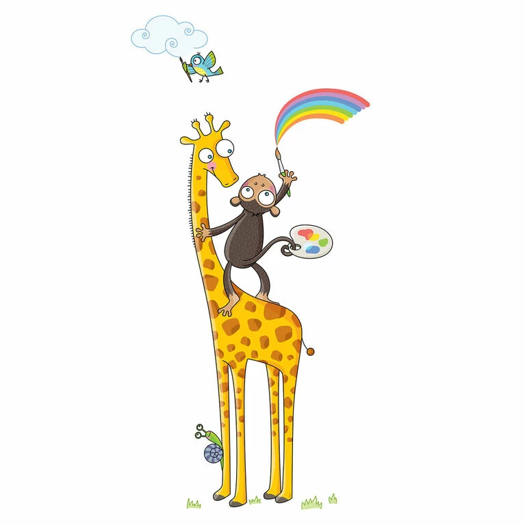 Best deal π Babies R Us Wall Stories Kids Wall Stickers - Discover Colors - Interactive Animal Wall Stickers For Kids Bedrooms - Large Peel And Stick Wall Decals With Free Play And Activity App π