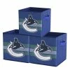 Wholesale 👍 Nemcor NHL Vancouver Canucks Foldable Storage Basket Bin Containers (Pack Of 3) ❤️